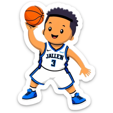 Jalen Brunson basketball celebration sticker