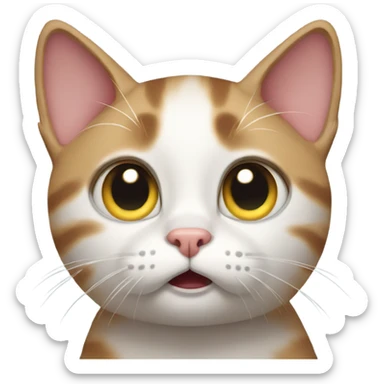 Cat in shock sticker