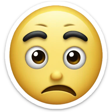 A smiley that looks utterly disgusted. sticker