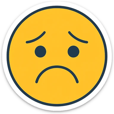 sad face sticker