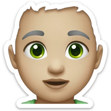 baby-emoji-with-grey-skin-and-green-pupils sticker