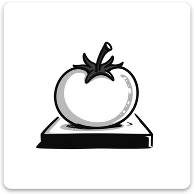 a tomato hand drawn doodle style sticker