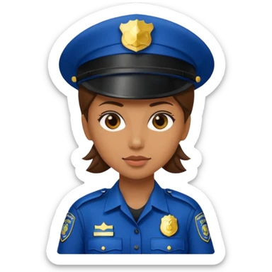 Female Police Officer sticker