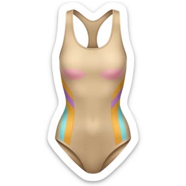 create an emoji, body suit in color beige, for women, no human sticker