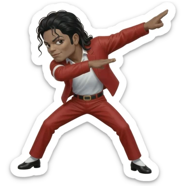 michael jackson dab, dancing legs sticker