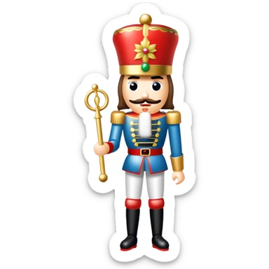 Christmas nutcracker sticker