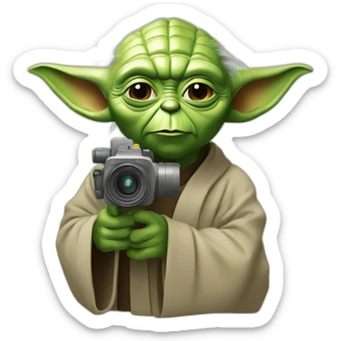 film maker yoda sticker