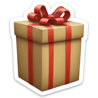 christmas present sticker