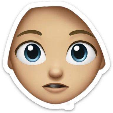 Angry-cry-girl sticker