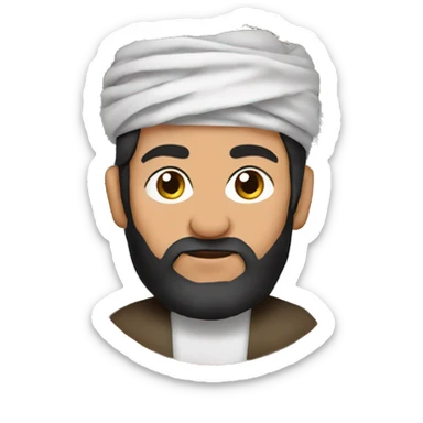 Afghan mantu plate sticker