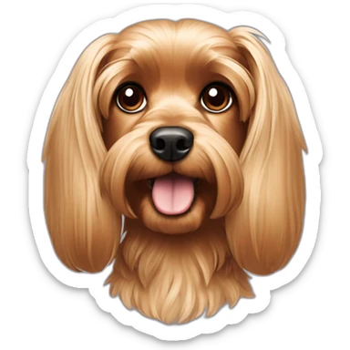 cocker, yorkshire terrier sticker