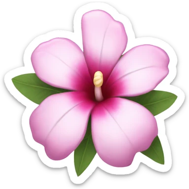 Hawaiian flower sticker