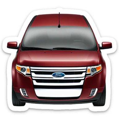 Ford edge red 2010 sticker