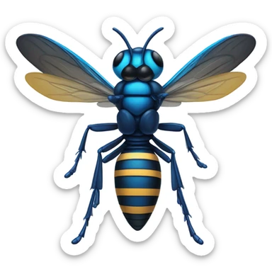 Blue hornet  sticker