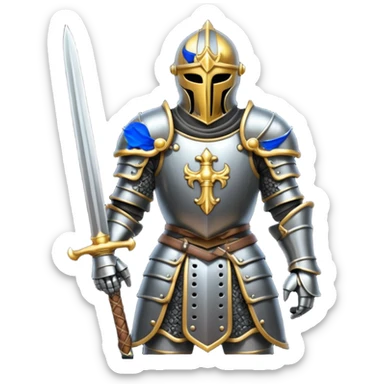 Headless Knight with Sword sticker