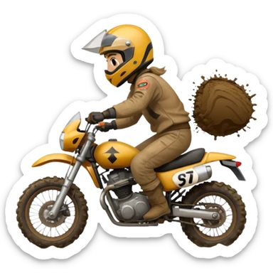 Roulig moto cross sticker