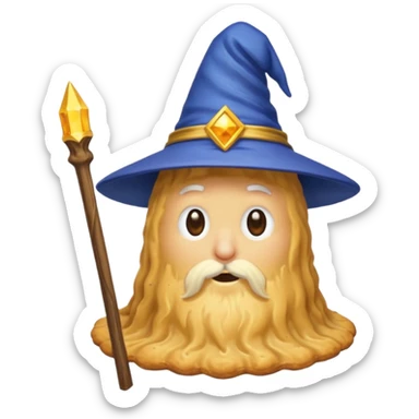 Biscuit with a wizard hat sticker
