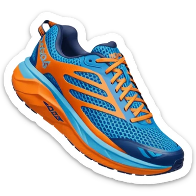 running shoe hoka sticker