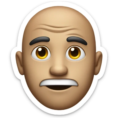 Sideeye emoji face sticker