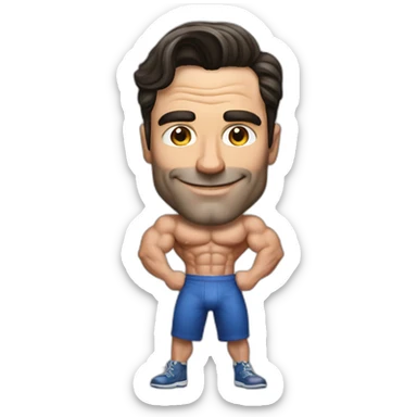 Jon hamm gay bodybuilder sticker