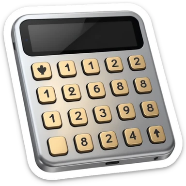 pin pad with a small black screen on top sticker