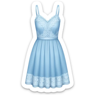 Light blue lace dress short sticker