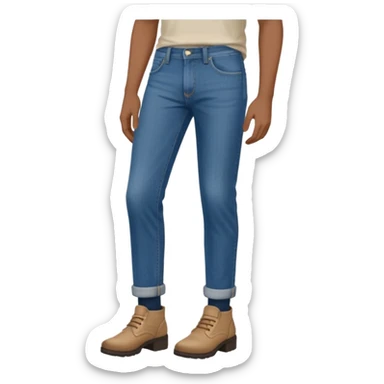 pants down to the ankles sticker