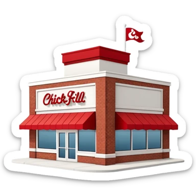 Chick-fil-a building sticker