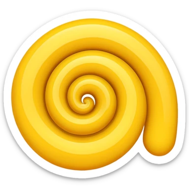 Yellow swirl sticker