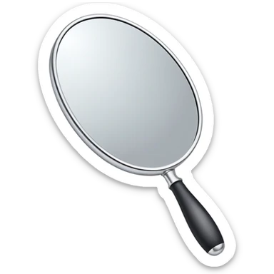 a handheld mirror sticker