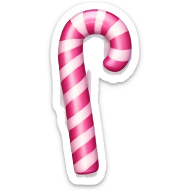 Pink candy cane  sticker
