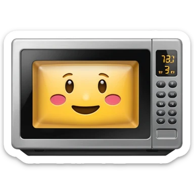 Make a microwave emoji sticker