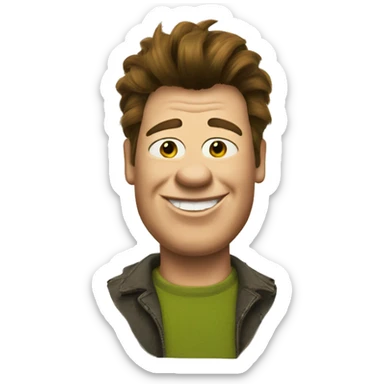 shrek as rick astley sticker