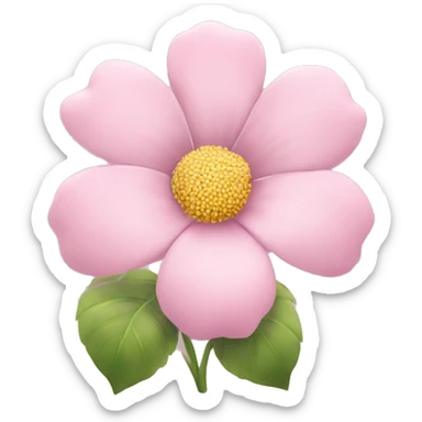 Light pink flower  sticker