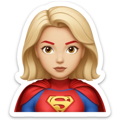 Super hero woman sticker
