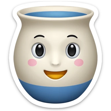 vaso branco sem flores sticker