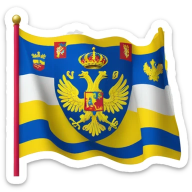 Flag of Rostov region sticker