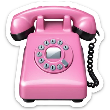 pink girly phone framed photo picture sticker