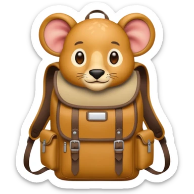  Safari Animal with Backpack  sticker
