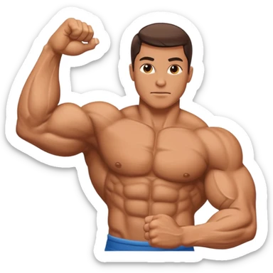 muscle arm sticker