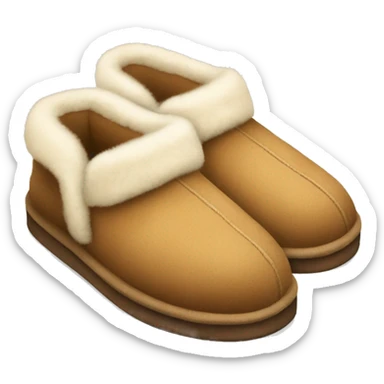 Two Ugg slippers sticker