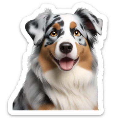Blue Merle Mini Australian Shepherd sticker
