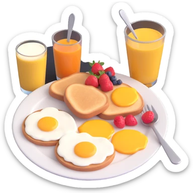 breakfast sticker