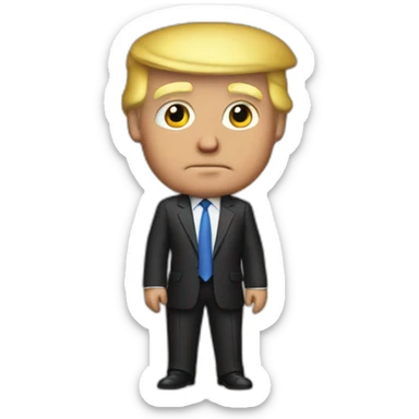 Trump on the justice court sticker