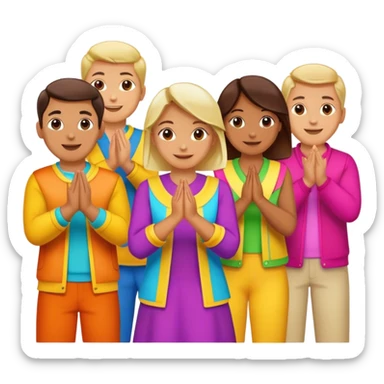 A lot of people clapping sticker