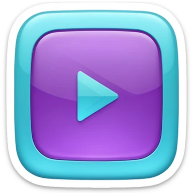 Purple and Cian Symbol youtube app sticker