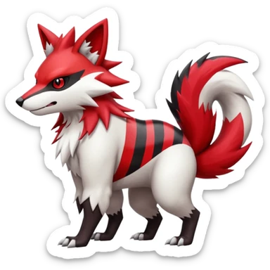 Zeraora-Zangoose-Obstagoon-fusion sticker