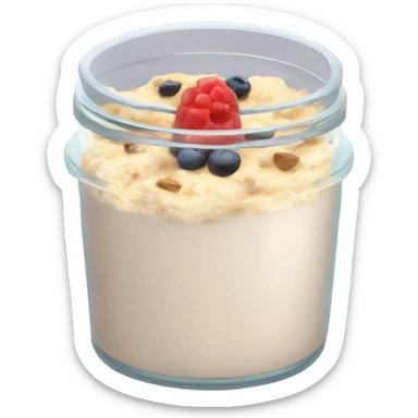 overnight oats with protein powder sticker