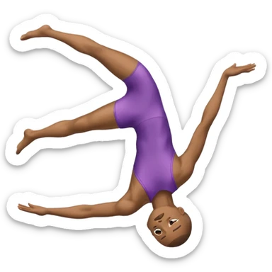 Acrobat – Slim performer mid-flip or balancing on rope sticker