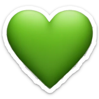 A camo green heart sticker